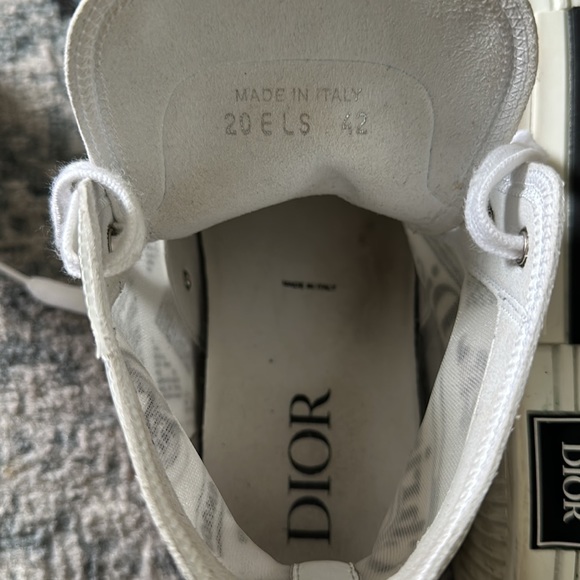 DIOR MEN by KIM JONES B23 Hi Top Newspaper Printed Sneakers - Picture 6 of 10